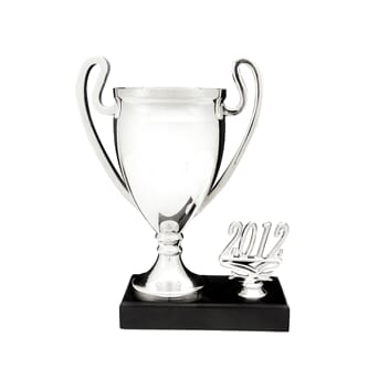 Champion pokal med årstall i 3 størrelser