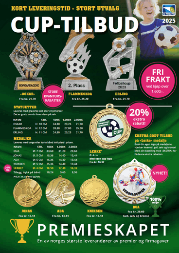 Cuptilbud Fotball 2025