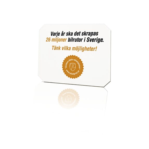 Hvit isskrape med din logo