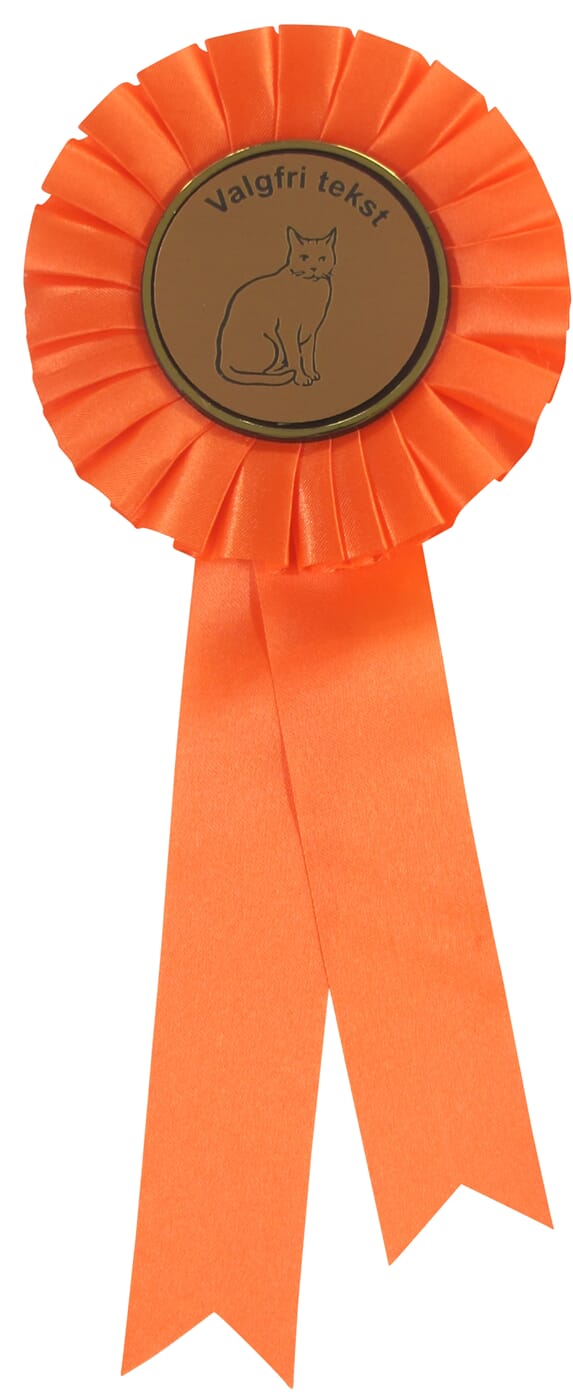 Orange rosetter 26,5 cm