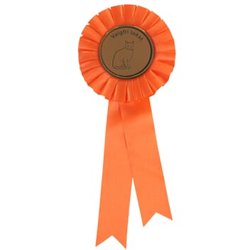 Orange rosetter 26,5 cm