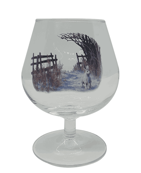 Cognac glass 25 cl med norske dyr