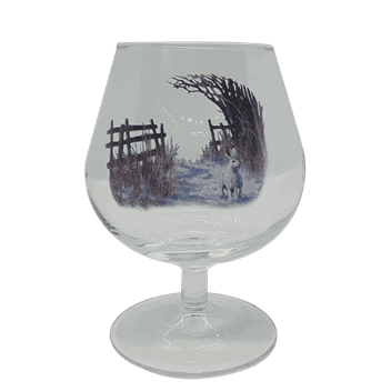 Cognac glass 25 cl med norske dyr