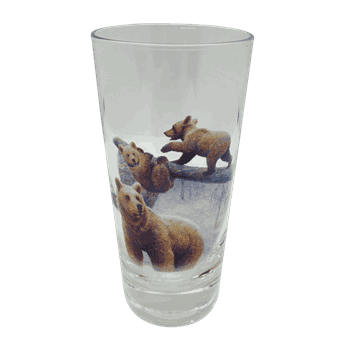 Drinkglass 22 cl med norske dyr